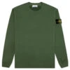 Stone Island Brushed Crewneck Sweatshirt - Olive Green -Fashion Clothing Store Stone Island Brushed Crewneck Sweatshirt Olive MO771561720 V0058 01 17 23 Feature DV