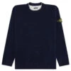 Stone Island Crewneck Knit Sweater - Navy Blue -Fashion Clothing Store Stone Island Crewneck Knit Sweater Navy Blue MO7715543C1 V0020 01 16 23 Feature KN
