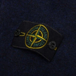 Stone Island Crewneck Knit Sweater - Navy Blue -Fashion Clothing Store Stone Island Crewneck Knit Sweater Navy Blue MO7715543C1 V0020 01 16 23 Feature KN 6