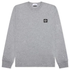 Stone Island Long Sleeve T-Shirt - Melange Grey