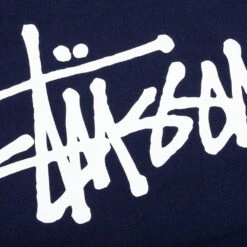 Stussy Basic Hoodie - Navy -Fashion Clothing Store Stussy Basic Stussy Hood Navy 1924762 NAVY 11 21 22 Feature VR 4