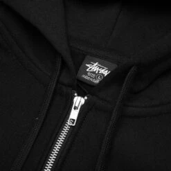 Basic Stussy Zip Hood - Black -Fashion Clothing Store Stussy Basic Stussy Zip Hood Black 1974870 BLAC 09 06 23 Feature KN 10