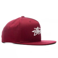Stussy Big Stock Point Crown Cap - Wine -Fashion Clothing Store Stussy Big Stock Point Crown Cap Wine 1311052 WINE 06 26 22 Feature DUKE 3