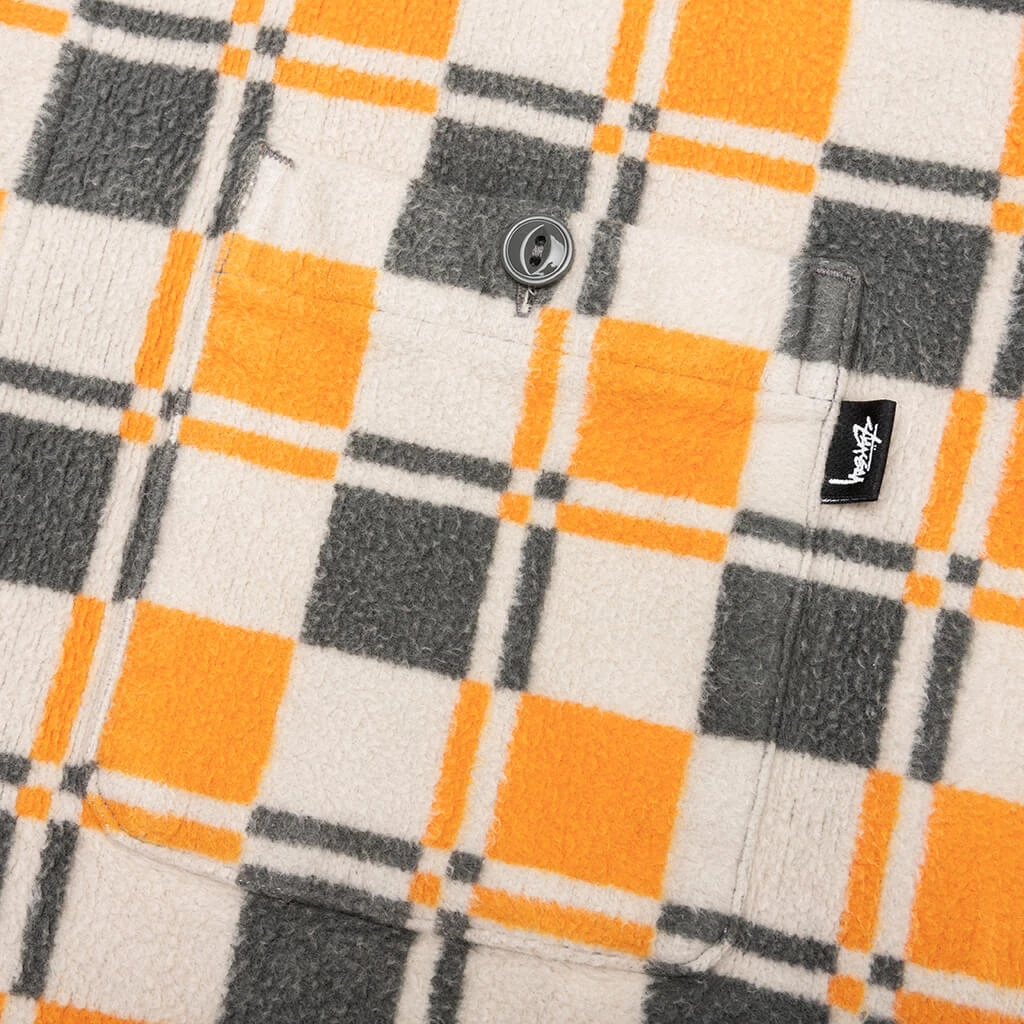 Stussy Brent Plaid L/S Shirt - Tan 5 Stussy Brent Plaid L/S Shirt - Tan - Image 3