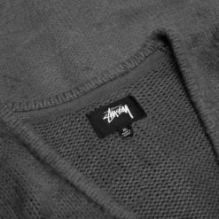 Stussy Brushed Cardigan - Charcoal -Fashion Clothing Store Stussy Brushed Cardigan Charcoal 117163 02 12 23 Feature KN 6