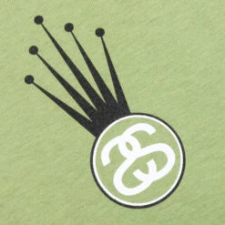 Stussy Crown Link Tee - Moss -Fashion Clothing Store Stussy Crown Link Tee Moss 1904931 MOSS 10 12 23 Feature VR 4