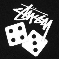 Stussy Dice Crew - Black -Fashion Clothing Store Stussy Dice Crew Black 1914721 BLAC September 21 2021 03