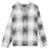 Stussy Hairy Plaid Cardigan - White 2 Stussy Hairy Plaid Cardigan - White -Fashion Clothing Store Stussy Hairy Plaid Cardigan White 117169 02 10 23 Feature KN