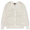 Stussy Loose Gauge Cardigan - Natural -Fashion Clothing Store Stussy Loose Gauge Cardigan Natural 117164 02 10 23 Feature KN