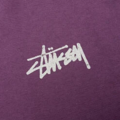 Stussy Old Phone Pigment Dyed Tee - Purple -Fashion Clothing Store Stussy Old Phone Pigment Dyed Tee Purple 1904942 PURP 09 09 23 Feature JP 6