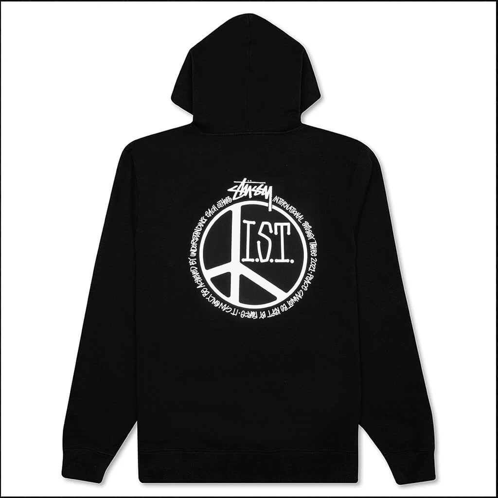 Stussy Peace Dot Hoodie - Black 4 Stussy Peace Dot Hoodie - Black - Image 2