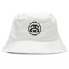 Stussy SS Link Deep Bucket Hat - White -Fashion Clothing Store Stussy SS Link Deep Bucket Hat White 1321105 WHIT 06 26 22 Feature DUKE JM2