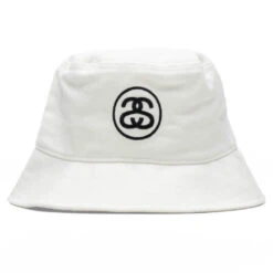 Stussy SS Link Deep Bucket Hat - White