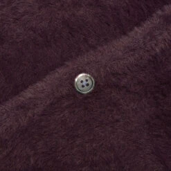 Stussy Shaggy Cardigan - Eggplant -Fashion Clothing Store Stussy Shaggy Cardigan Eggplant 117094 EGGP 10 08 2021 01 3