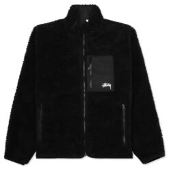 Stussy Sherpa Reversible Jacket - Black