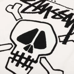 Stussy Skull & Bones Pigment Dyed Tee - Natural -Fashion Clothing Store Stussy Skull Bones Pigment Dyed Tee Natural 1904943 NATL 11 04 23 Feature KN 5