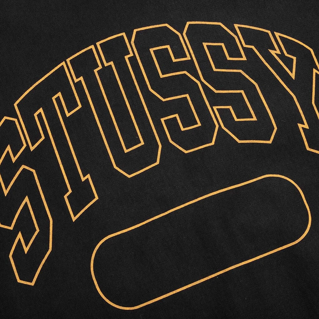 Stussy Varsity Oversized Crew - Black 6 Stussy Varsity Oversized Crew - Black - Image 4