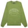 Stussy Varsity Oversized Crew - Green 2 Stussy Varsity Oversized Crew - Green -Fashion Clothing Store Stussy Varsity Oversized Crew Green 118536 GREN 11 04 23 Feature KN