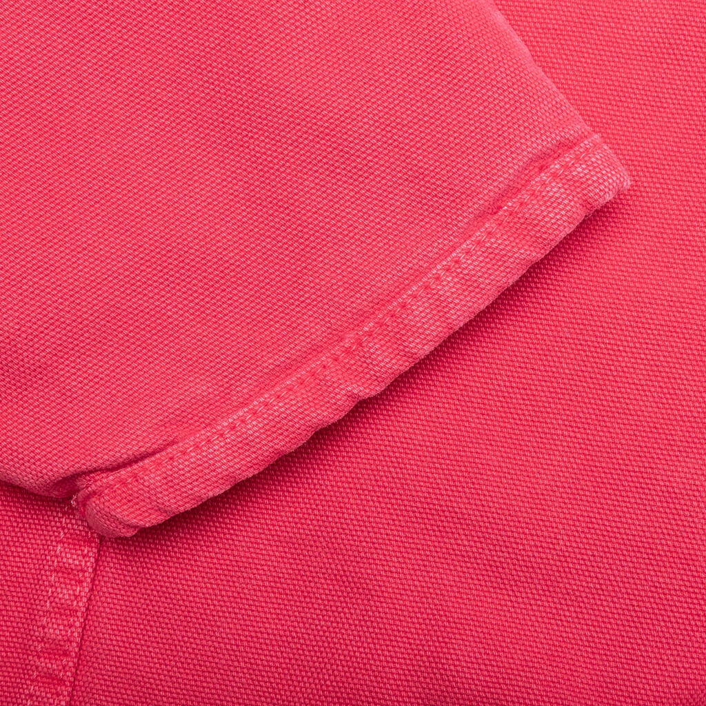 Stussy Washed Canvas Shop Jacket - Hot Pink 8 Stussy Washed Canvas Shop Jacket - Hot Pink - Image 6