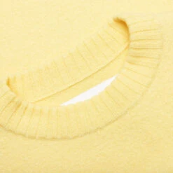 Jil Sander Crew Knit Sweater - Lemon -Fashion Clothing Store Sweater Lemon J21GP0002 J14506 742 07 02 23 Feature VR 5