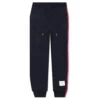 Classic Loopback RWB Side Stripe Sweatpants - Navy -Fashion Clothing Store Thom Browne Classic Loopback RWB Side Stripe Sweatpants Navy MJQ066A 03377 415 04 04 22 Feature