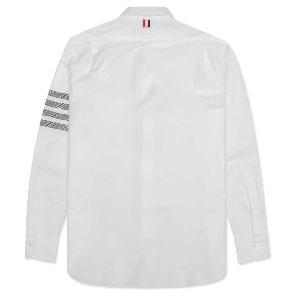 Oxford 4Bar Button Down L/S Shirt - Med Grey 4 Oxford 4Bar Button Down L/S Shirt - Med Grey - Image 2