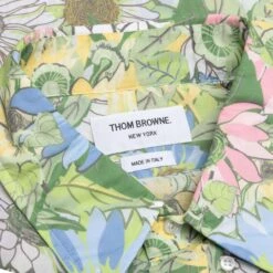 Straight Fit Button Down S/S Shirt - Light Green 9 Straight Fit Button Down S/S Shirt - Light Green -Fashion Clothing Store Thom Browne Straight Fit Button Down Short Sleeve Shirt Light Green MWS239A F0224 330 06 21 23 Feature KN 8