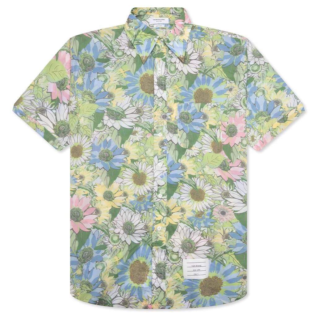 Straight Fit Button Down S/S Shirt - Light Green 3 Straight Fit Button Down S/S Shirt - Light Green