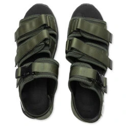 Suicoke X Tom Wood Vega Sandal - Olive Green -Fashion Clothing Store TomWood x Suicoke Vega Sandal Olive Green OG 318TW Green 05 23 22 Feature JM 4