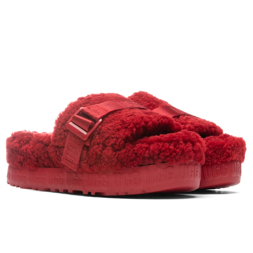 Ugg Women's Fluffita Slipper - Ribbon Red 4 Ugg Women's Fluffita Slipper - Ribbon Red - Image 2