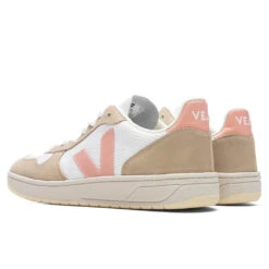 Veja Women's V-10 Alveomesh - White/Bellini/Almond -Fashion Clothing Store Veja Womens V 10 Alveomesh White Bellini Almond VX0102823AP1P08 03 06 22 Feature 3