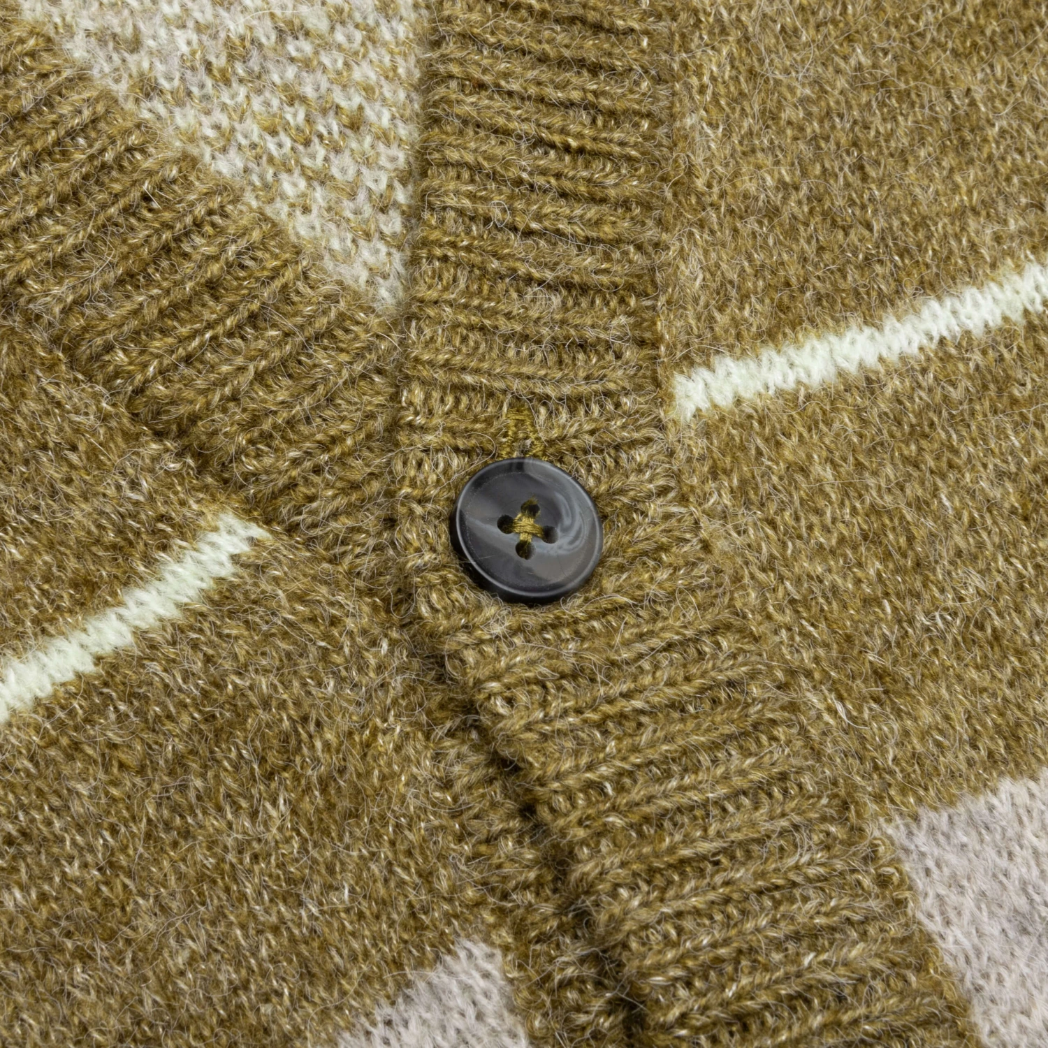 Windowpane Mohair Cardigan - Sage Multi 5 Windowpane Mohair Cardigan - Sage Multi - Image 3
