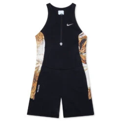 Nike Women's NRG Nocta Run Unitard - Black/Baroque Brown