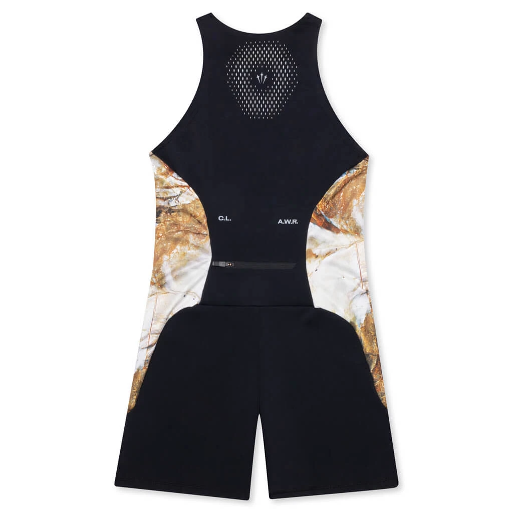 Nike Women's NRG Nocta Run Unitard - Black/Baroque Brown 4 Nike Women's NRG Nocta Run Unitard - Black/Baroque Brown - Image 2