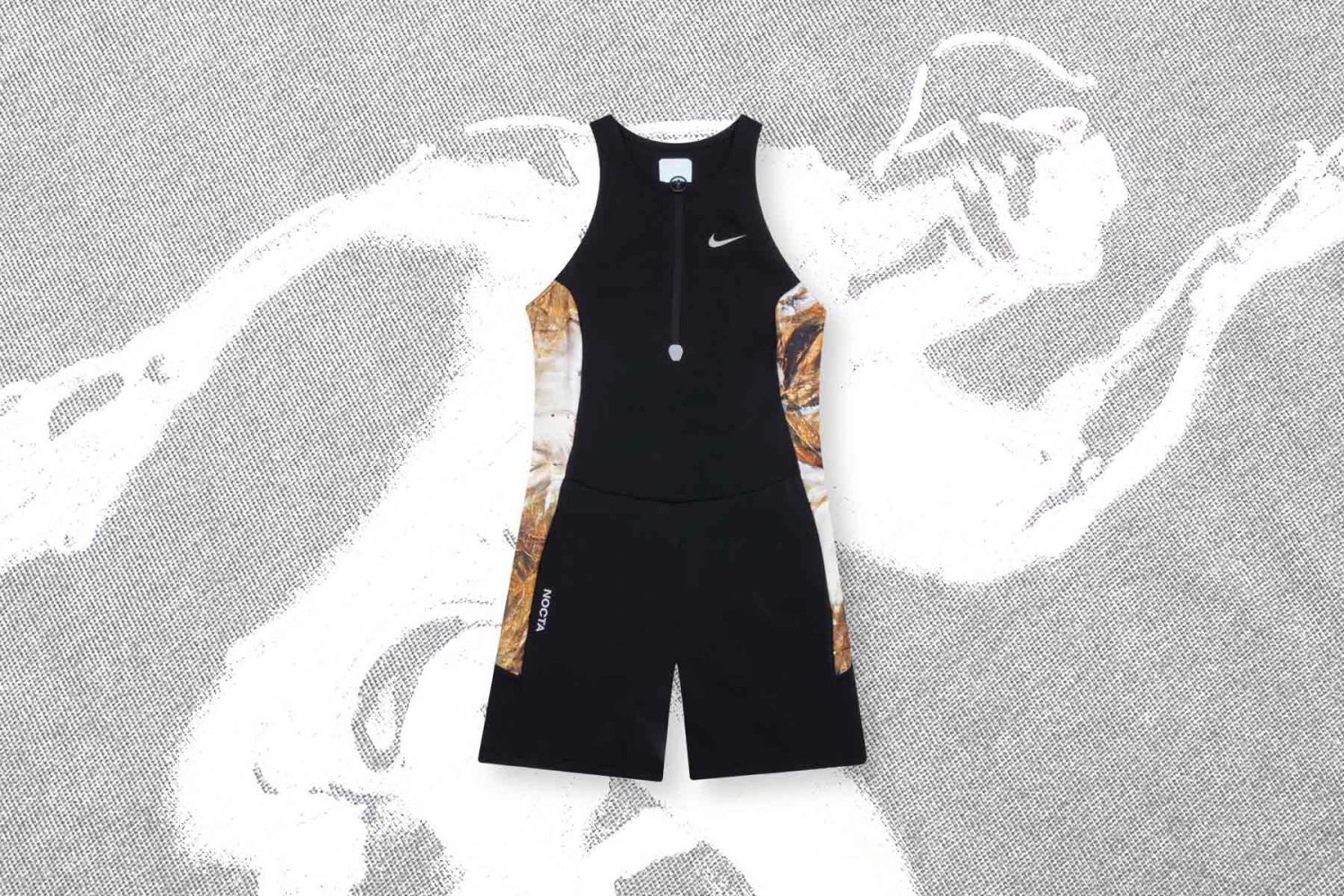 Nike Women's NRG Nocta Run Unitard - Black/Baroque Brown 8 Nike Women's NRG Nocta Run Unitard - Black/Baroque Brown - Image 6