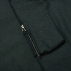 Helmut Lang Wool Gabardine Shirt Jacket - Evergreen -Fashion Clothing Store Yarn Dye Jacket Wool Evergreen N07HM502 F5P 09 25 23 Feature VR 7