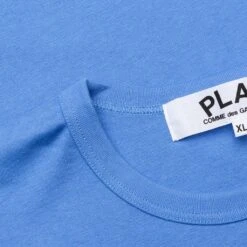 Color Series T-Shirt - Blue -Fashion Clothing Store comme des garcons play color series t shirt blue 3
