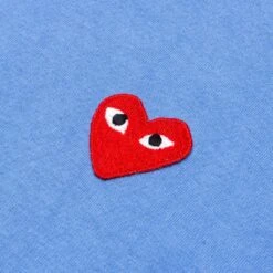 Color Series T-Shirt - Blue -Fashion Clothing Store comme des garcons play color series t shirt blue 4