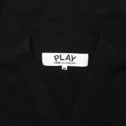 Gold Heart Cardigan - Black 9 Gold Heart Cardigan - Black -Fashion Clothing Store comme des garcons play gold heart cardigan black 2