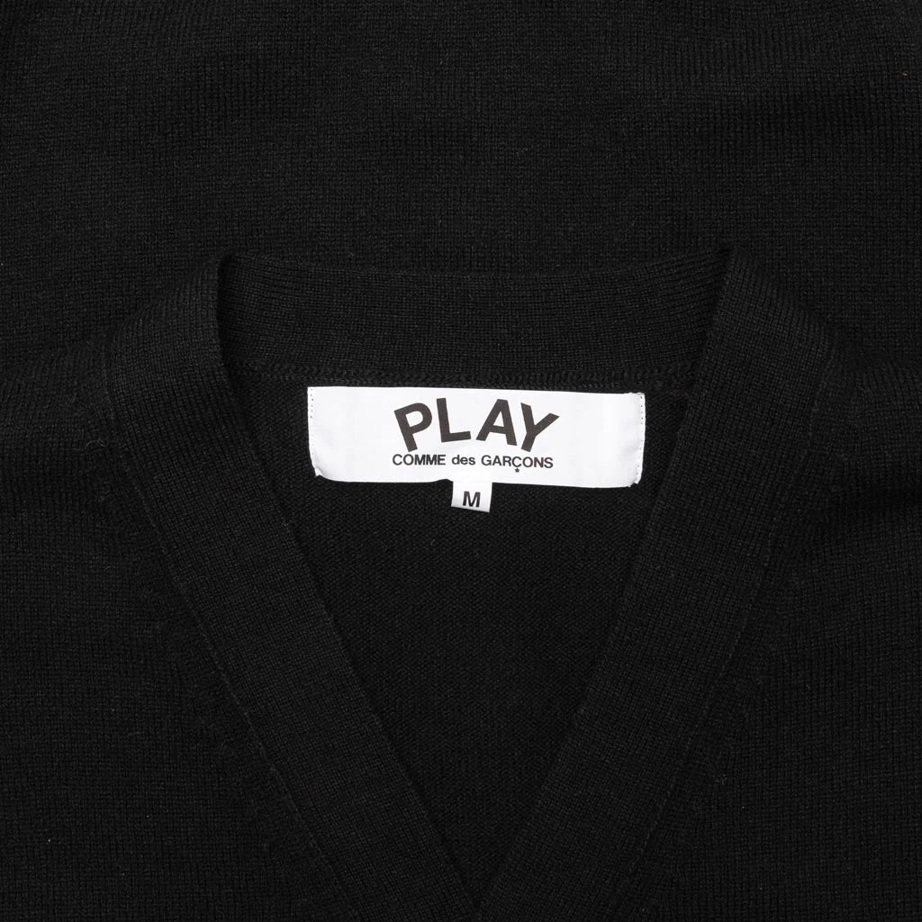 Gold Heart Cardigan - Black 5 Gold Heart Cardigan - Black - Image 3