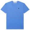 Small Heart Color Series T-Shirt - Blue -Fashion Clothing Store comme des garcons play small heart color series t shirt blue