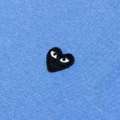 Small Heart Color Series T-Shirt - Blue 9 Small Heart Color Series T-Shirt - Blue -Fashion Clothing Store comme des garcons play small heart color series t shirt blue 4