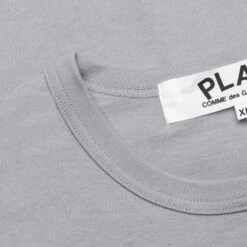 Small Heart Color Series T-Shirt - Grey -Fashion Clothing Store comme des garcons play small heart color series t shirt grey 3