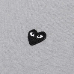 Small Heart Color Series T-Shirt - Grey -Fashion Clothing Store comme des garcons play small heart color series t shirt grey 4
