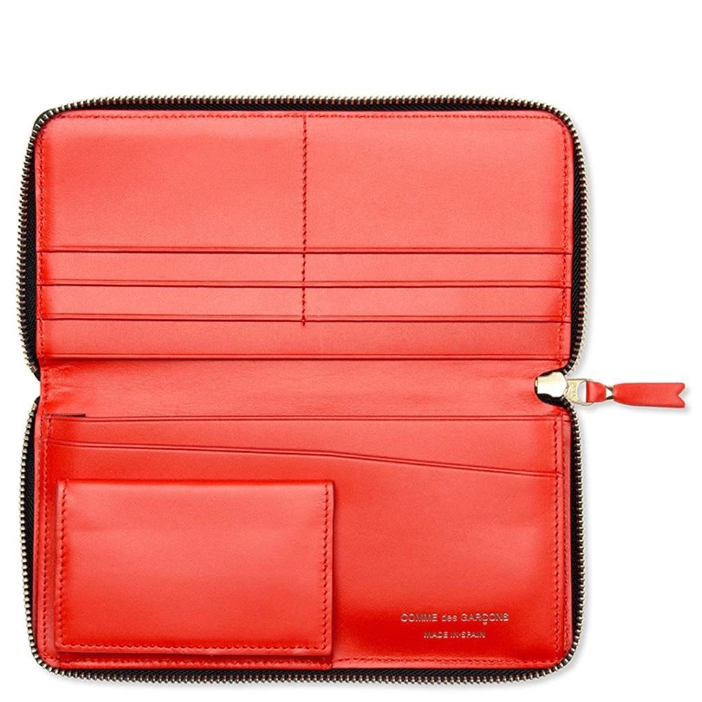 Comme Des Garcons SA0110 Huge Logo Leather Wallet - Red 4 Comme Des Garcons SA0110 Huge Logo Leather Wallet - Red - Image 2