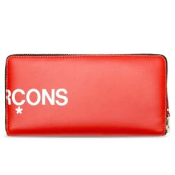 Comme Des Garcons SA0110 Huge Logo Leather Wallet - Red 7 Comme Des Garcons SA0110 Huge Logo Leather Wallet - Red -Fashion Clothing Store comme des garcons sa0110 huge logo leather wallet red sa 0110hl red os 3