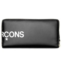 Comme Des Garcons SA0111 Huge Logo Leather Wallet - Black -Fashion Clothing Store comme des garcons sa0111 huge logo leather wallet black sa 0111hl blk os 3