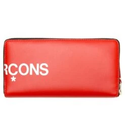 Comme Des Garcons SA0111 Huge Logo Leather Wallet - Red -Fashion Clothing Store comme des garcons sa0111 huge logo leather wallet red sa 0111hl red os 3