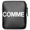 Comme Des Garcons Huge Logo Leather Wallet - Black -Fashion Clothing Store comme des garcons sa2100 huge logo leather wallet black sa 2100hl blk os