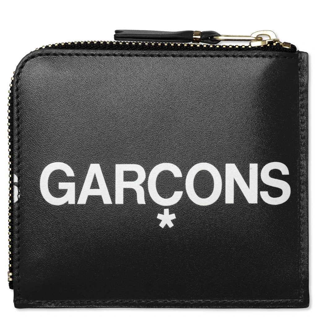 Comme Des Garcons SA3100HL Huge Logo Zip Wallet - Black 4 Comme Des Garcons SA3100HL Huge Logo Zip Wallet - Black - Image 2